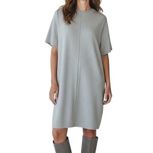 STEVE MADDEN Women's Gray Warm Knit Sweater Dress‎  XL Cozy Relaxed Fit Holiday